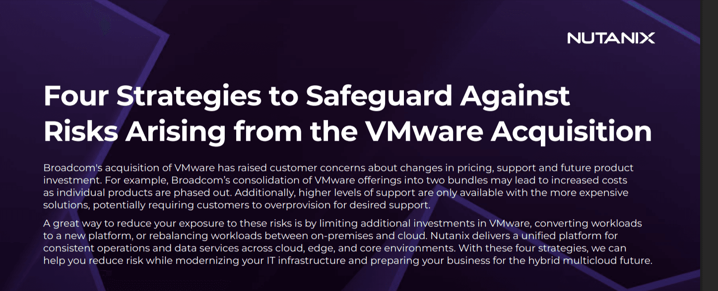 Four Strategies to Safeguard Against Risks Arising from the VMware Acquisition